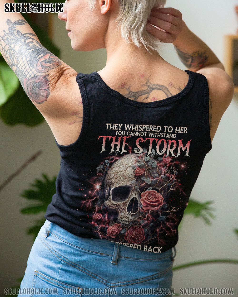 I AM THE STORM SKULL ROSE ALL OVER PRINT – TLNO0103233