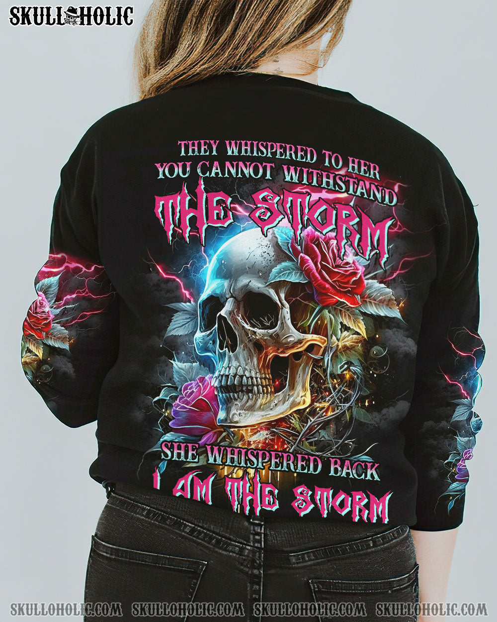 I AM THE STORM SKULL ROSE ALL OVER PRINT – YHHN1002231
