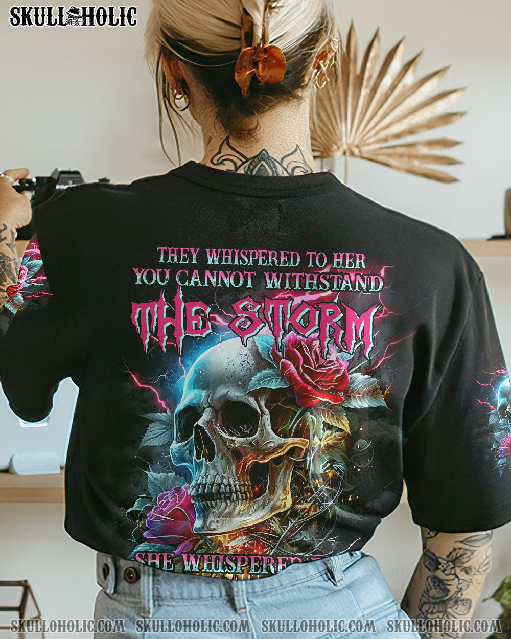 I AM THE STORM SKULL ROSE ALL OVER PRINT – YHHN1002231