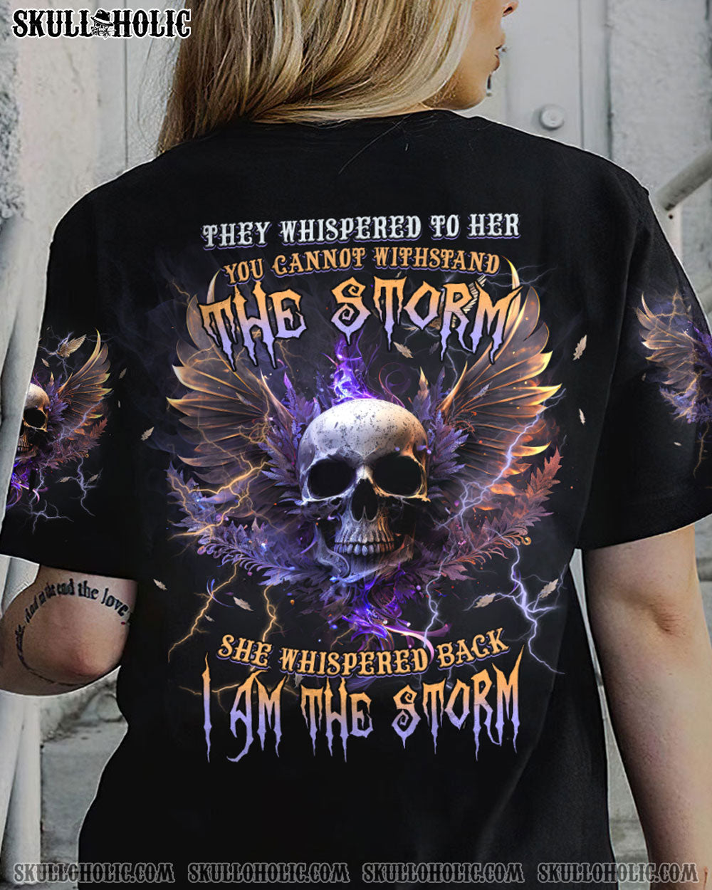 I AM THE STORM SKULL WINGS ALL OVER PRINT - TLTM0802233