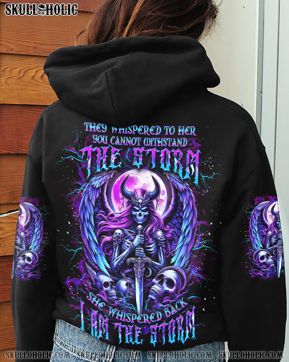 I AM THE STORM SKULL WINGS ALL OVER PRINT – YHDU2606242