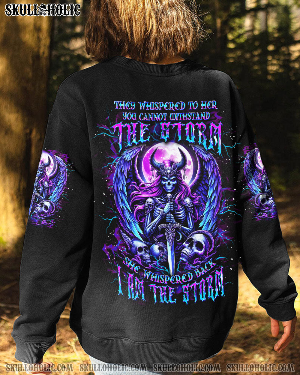 I AM THE STORM SKULL WINGS ALL OVER PRINT – YHDU2606242