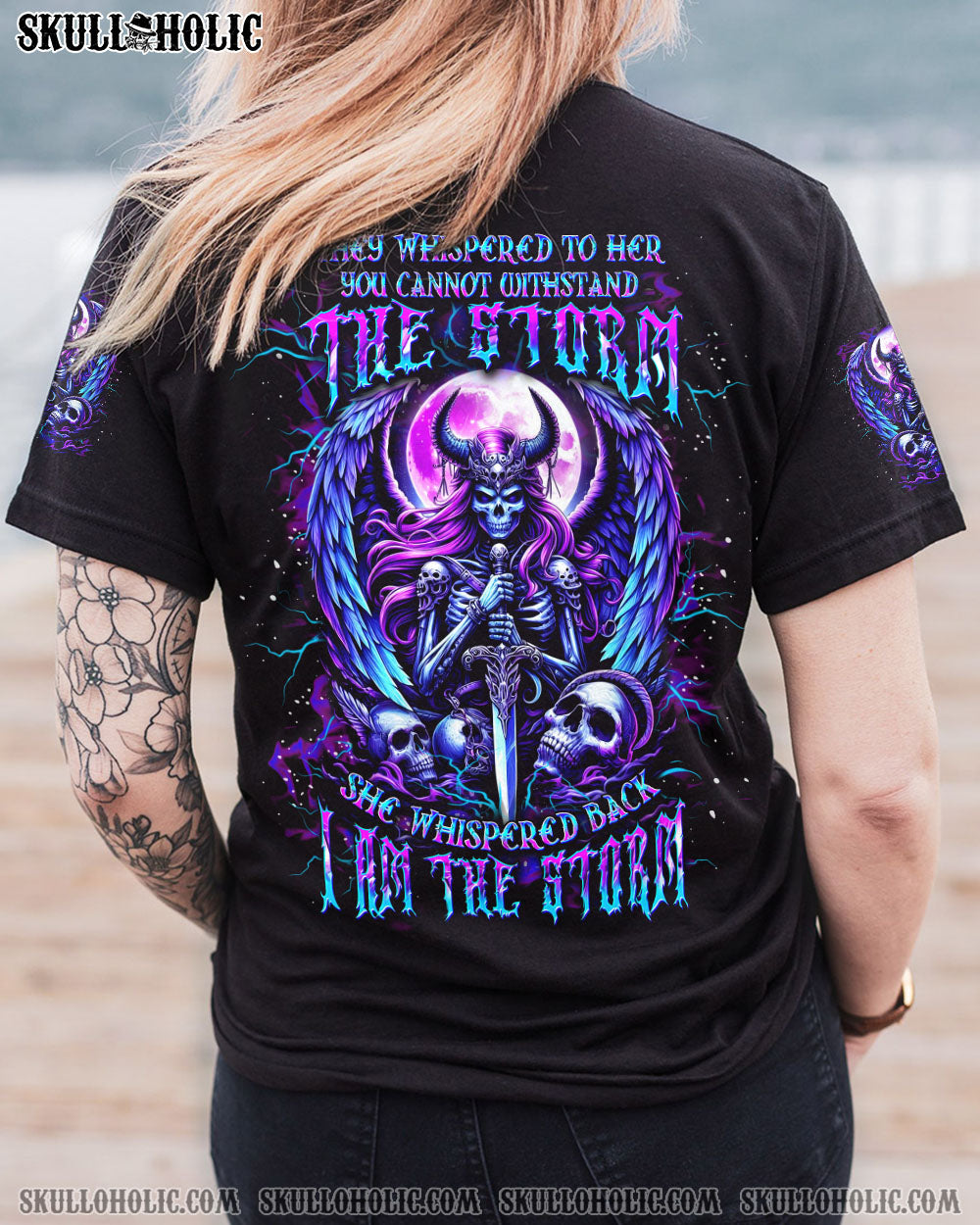 I AM THE STORM SKULL WINGS ALL OVER PRINT – YHDU2606242