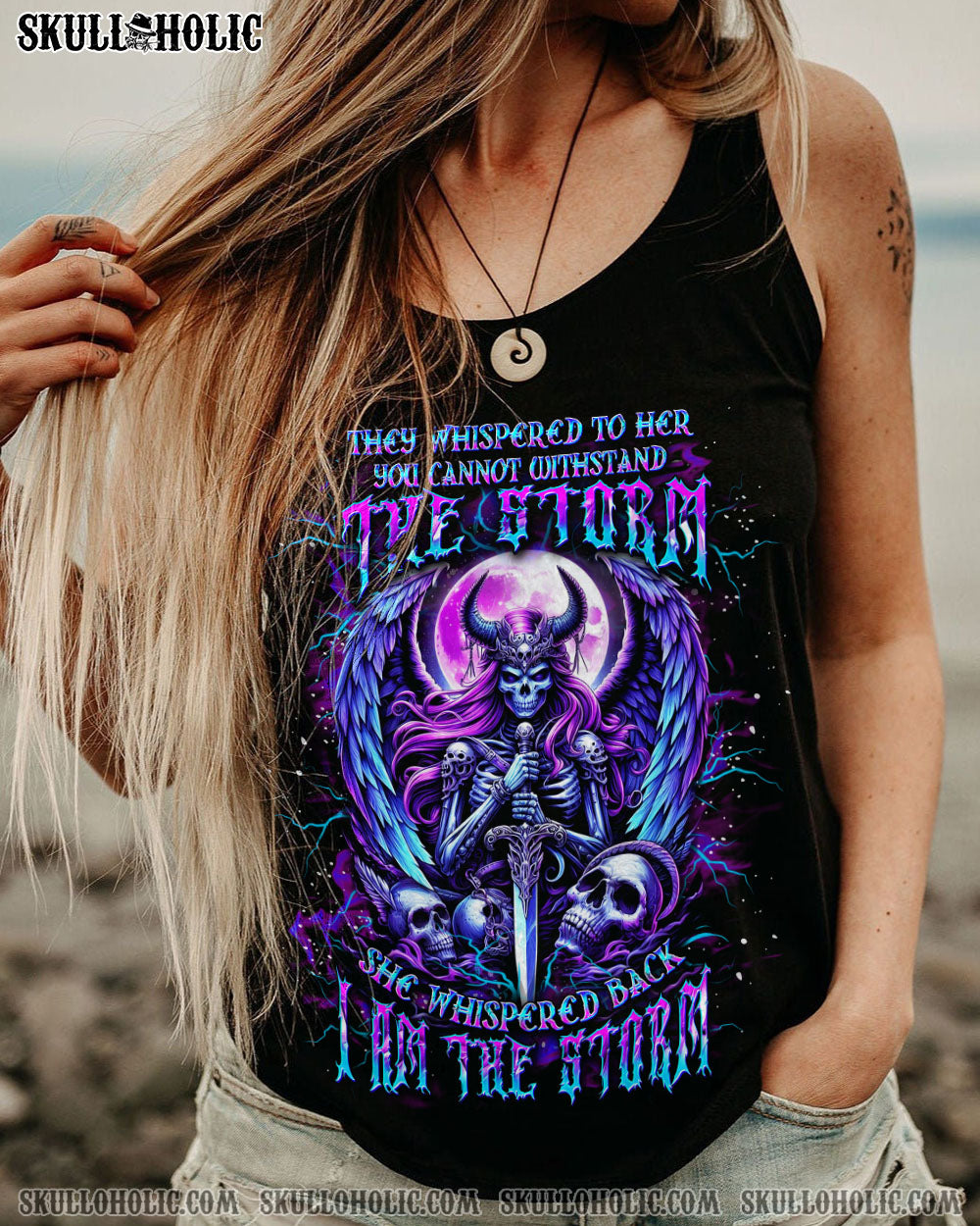 I AM THE STORM SKULL WINGS ALL OVER PRINT – YHDU2606242