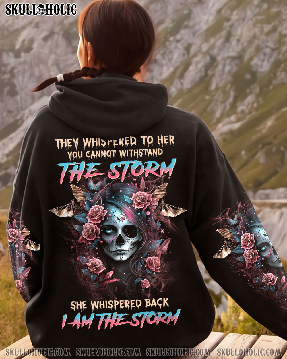I AM THE STORM SUGAR SKULL ALL OVER PRINT - YHHN0703231