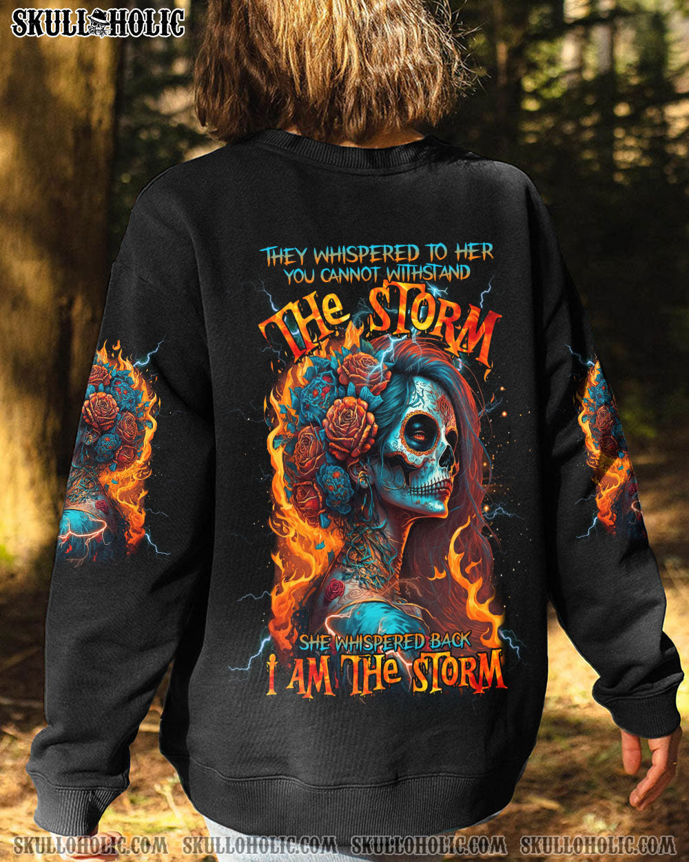 I AM THE STORM SUGAR SKULL FIRE ALL OVER PRINT – TLTR1103232