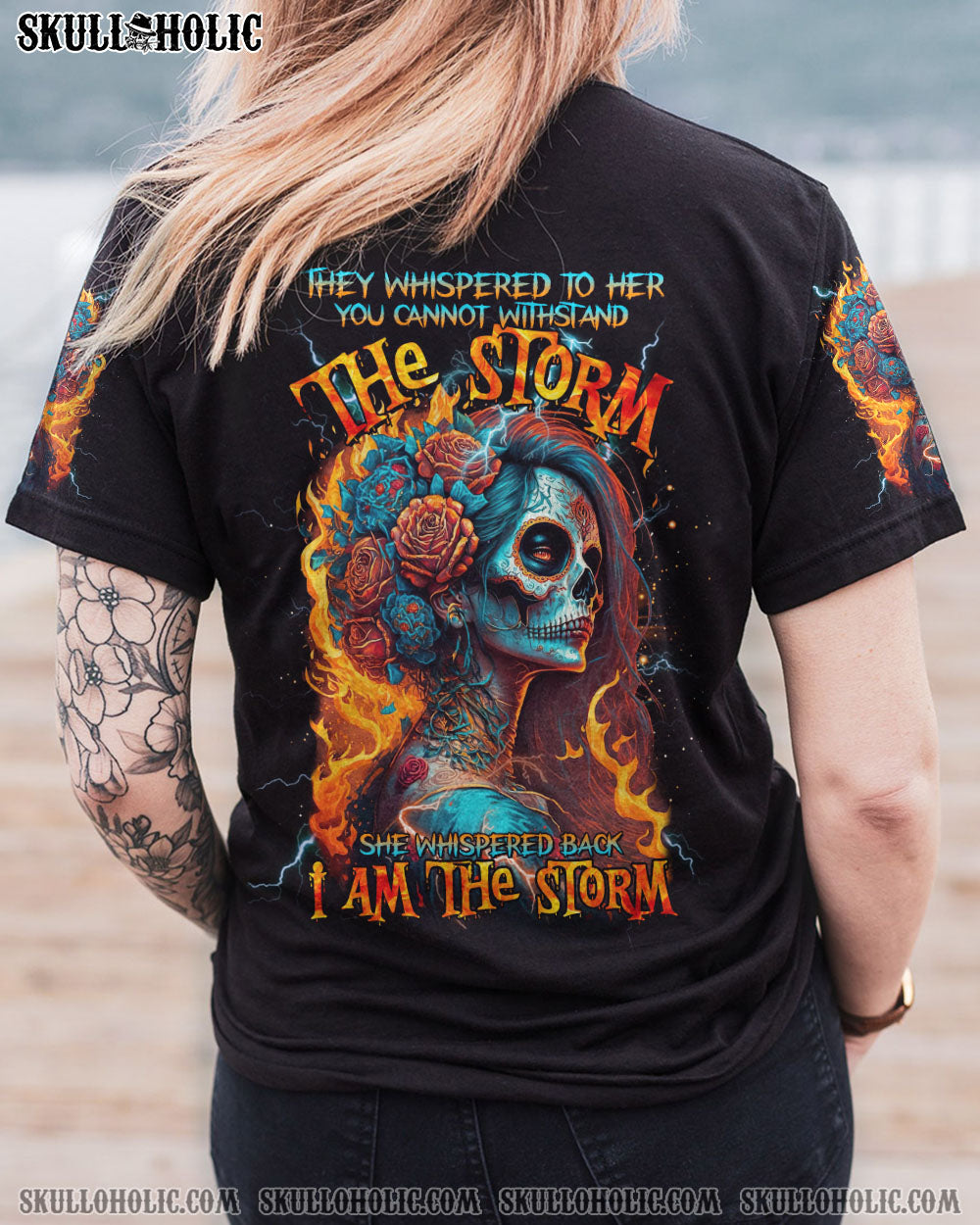 I AM THE STORM SUGAR SKULL FIRE ALL OVER PRINT – TLTR1103232