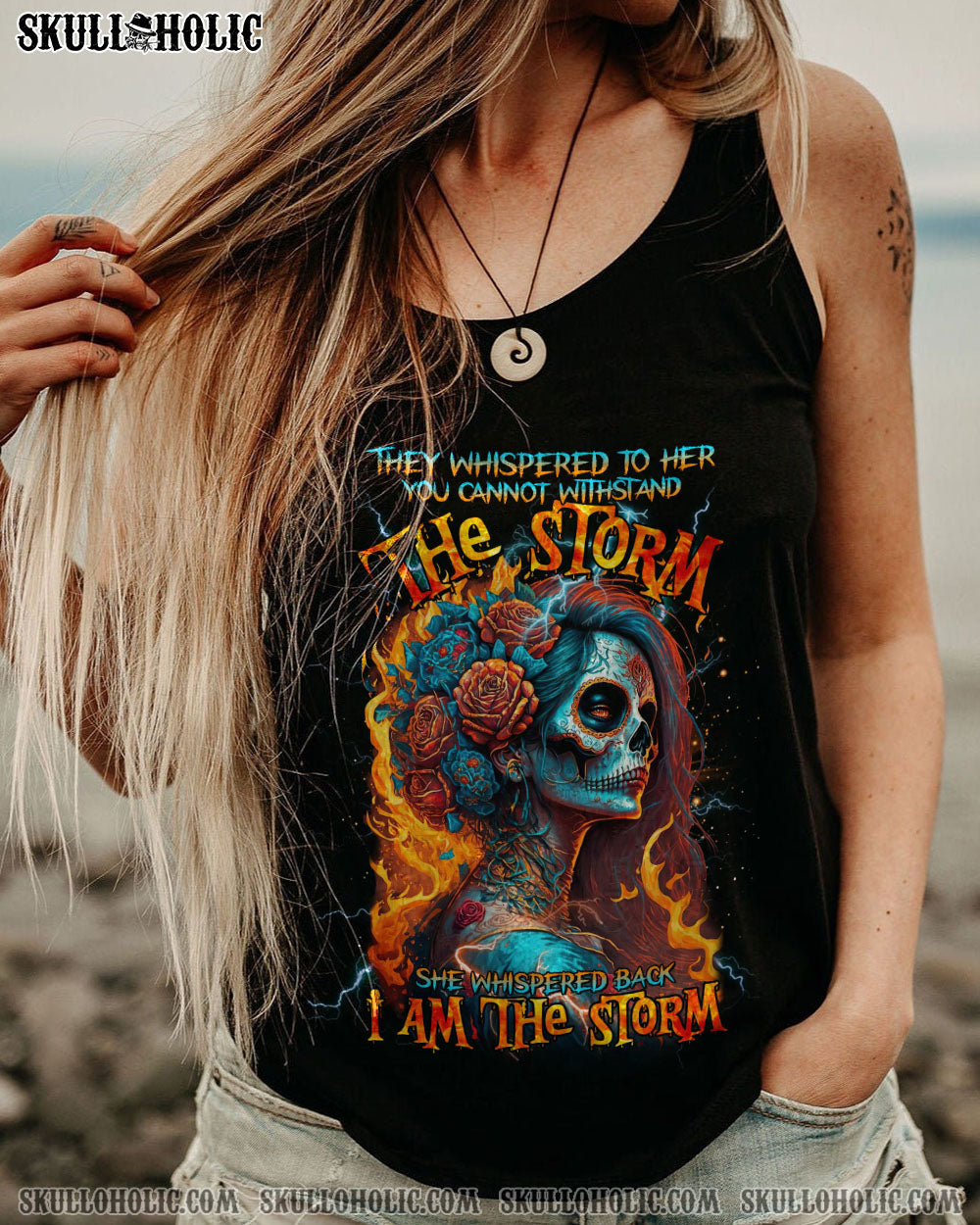 I AM THE STORM SUGAR SKULL FIRE ALL OVER PRINT – TLTR1103232