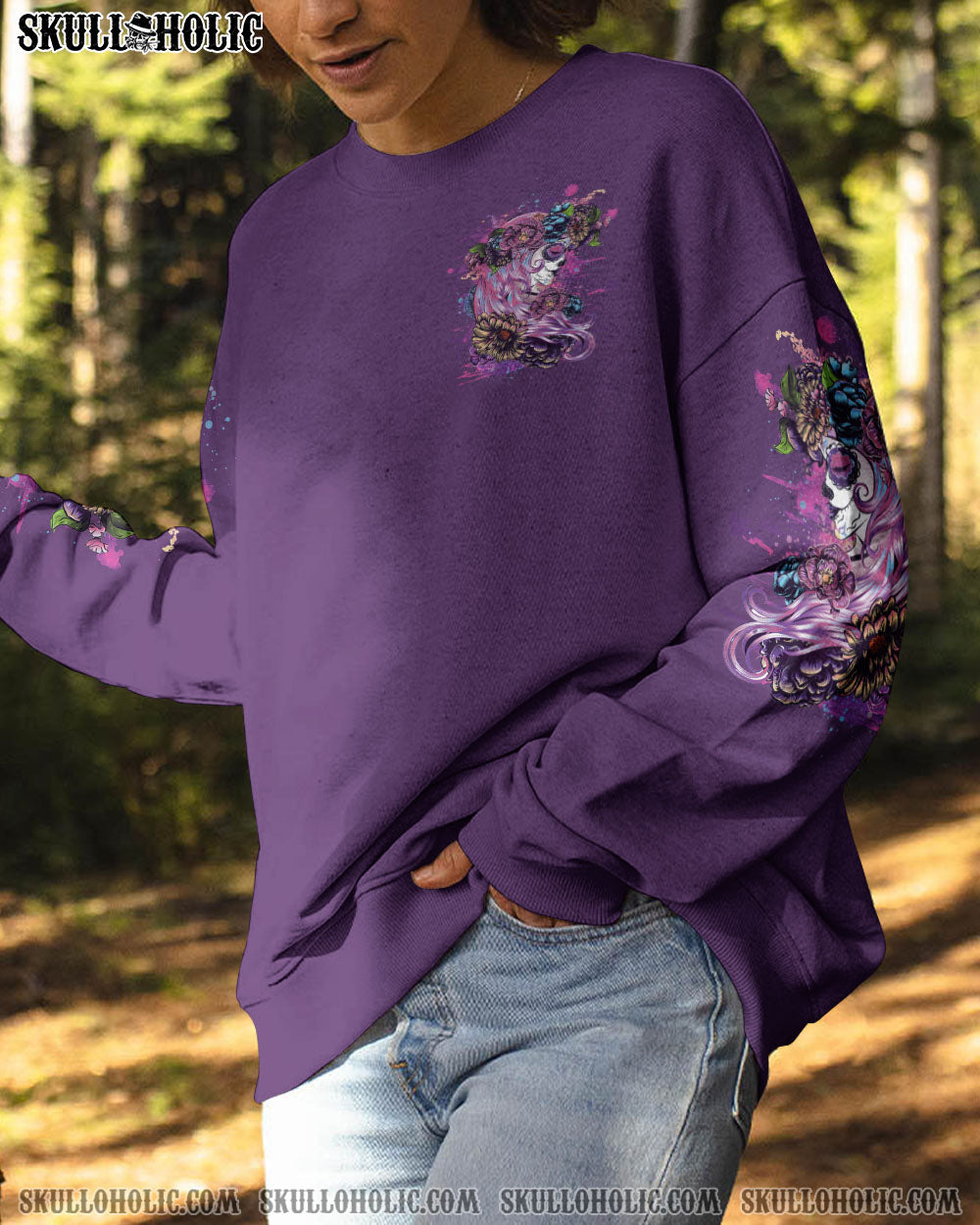 I AM THE STORM SUGAR SKULL FLOWER ALL OVER PRINT – YHHG0304233