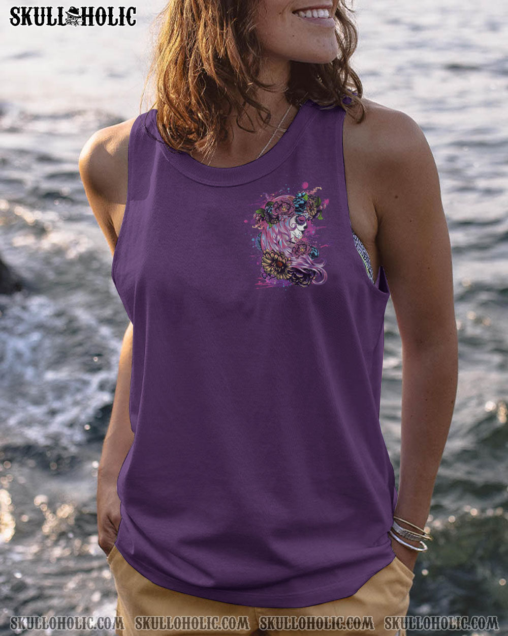 I AM THE STORM SUGAR SKULL FLOWER ALL OVER PRINT – YHHG0304233