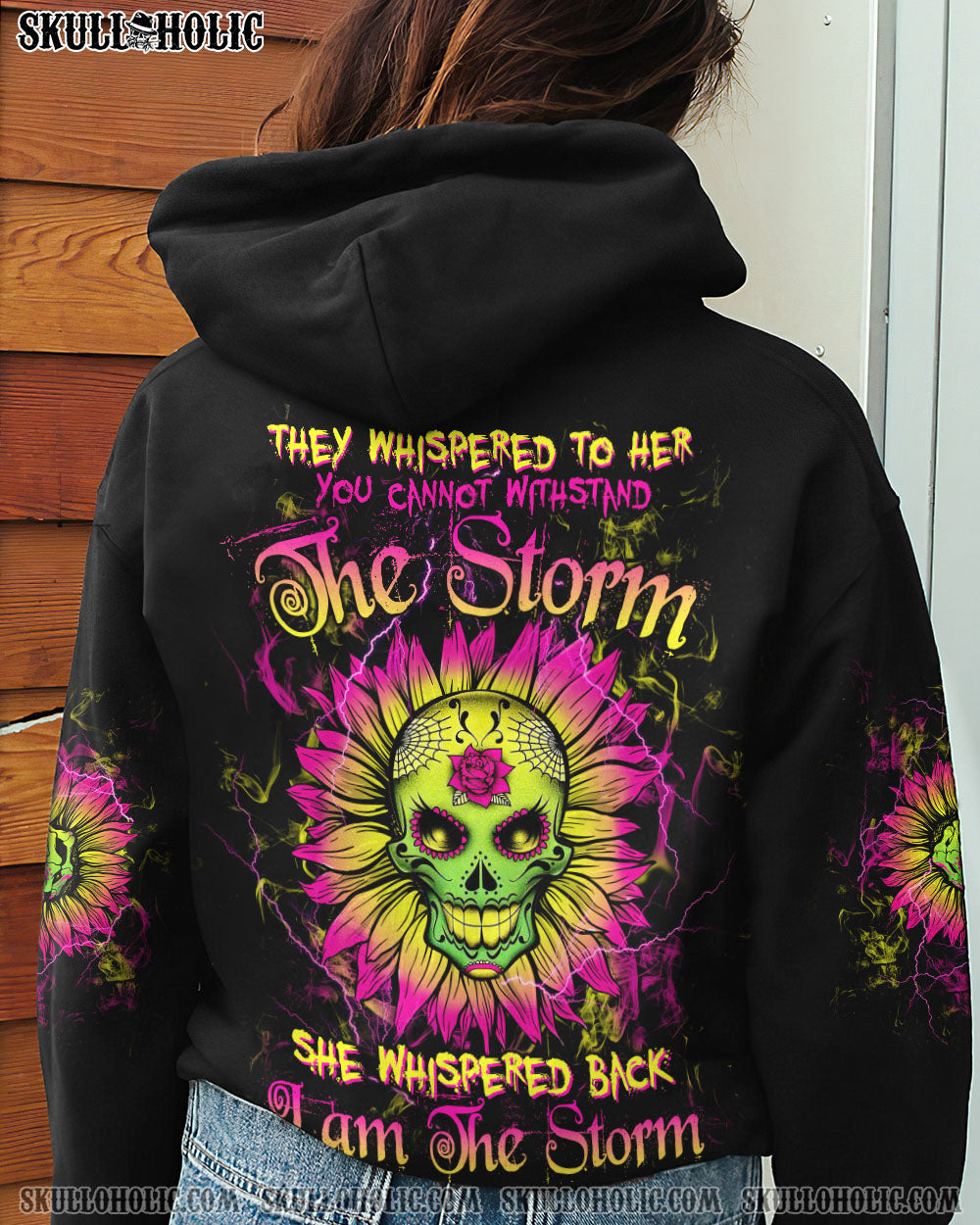 I AM THE STORM SUGAR SKULL SUNFLOWER ALL OVER PRINT – TLTW0103232