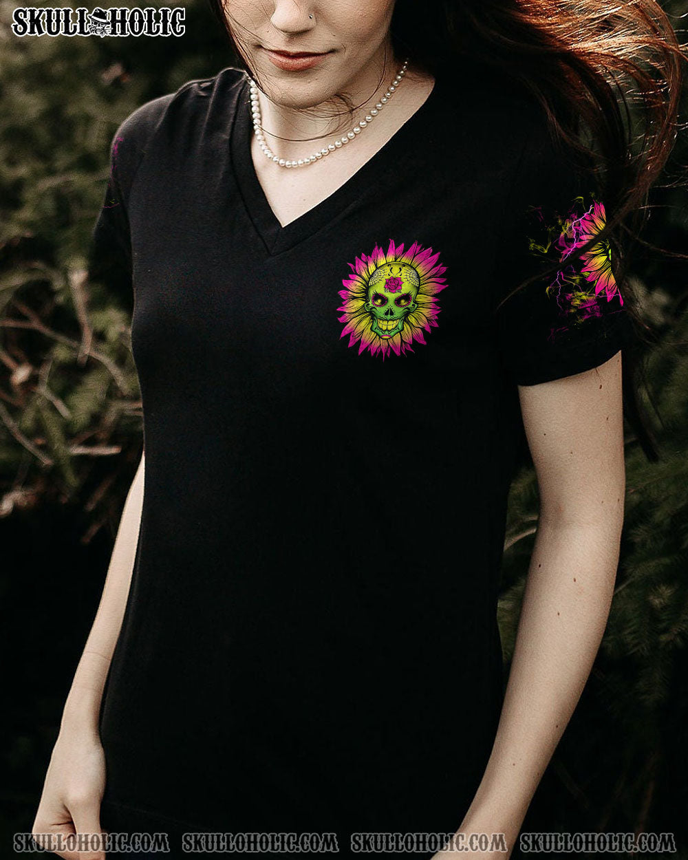 I AM THE STORM SUGAR SKULL SUNFLOWER ALL OVER PRINT – TLTW0103232