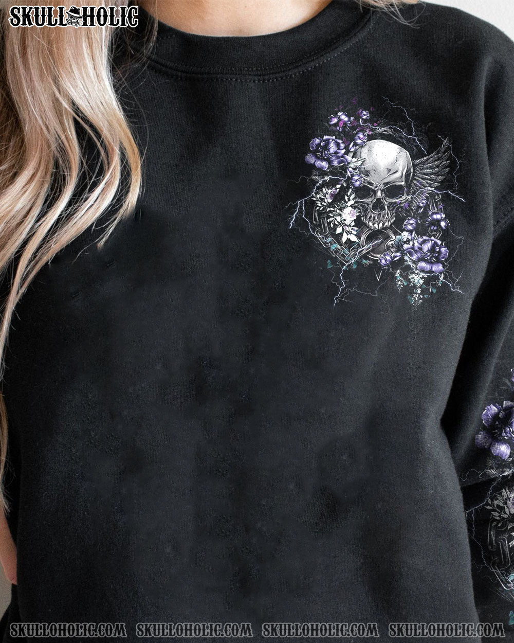 I AM THE STORM WINGS FLOWER SKULL ALL OVER PRINT – TLTW0202233