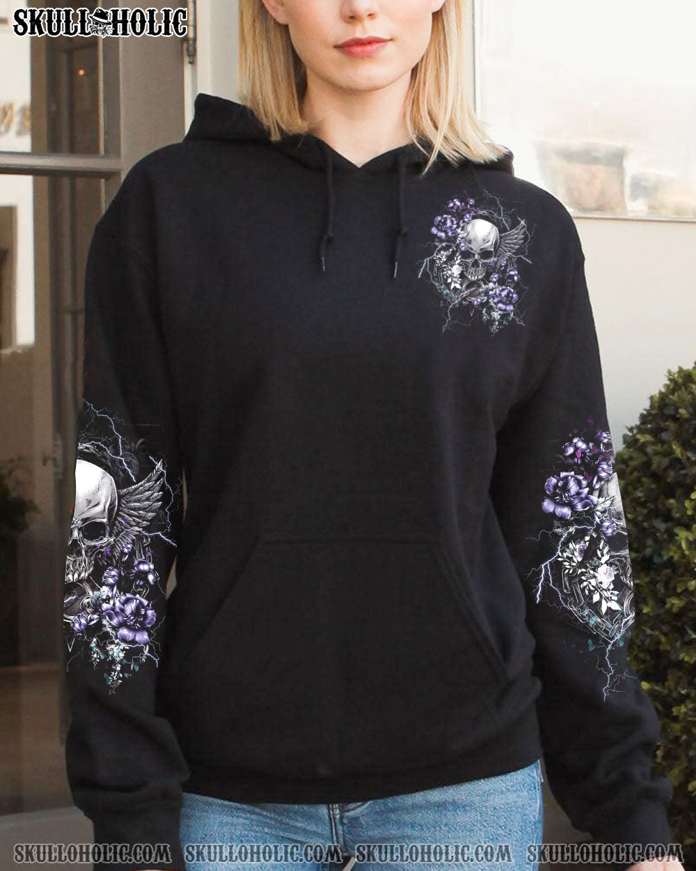 I AM THE STORM WINGS FLOWER SKULL ALL OVER PRINT – TLTW0202233