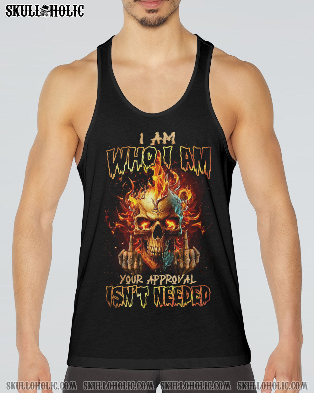 I AM WHO I AM FIRE SKULL ALL OVER PRINT – TLNZ1302232