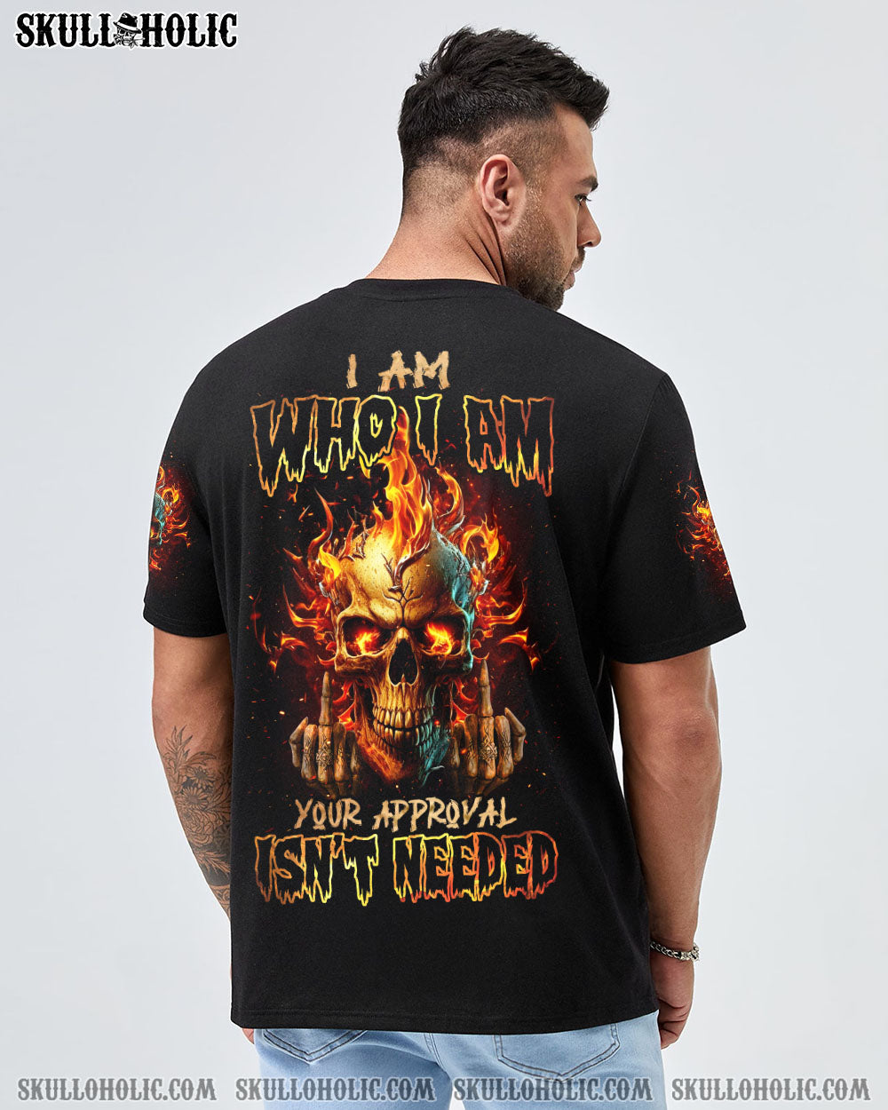 I AM WHO I AM FIRE SKULL ALL OVER PRINT – TLNZ1302232