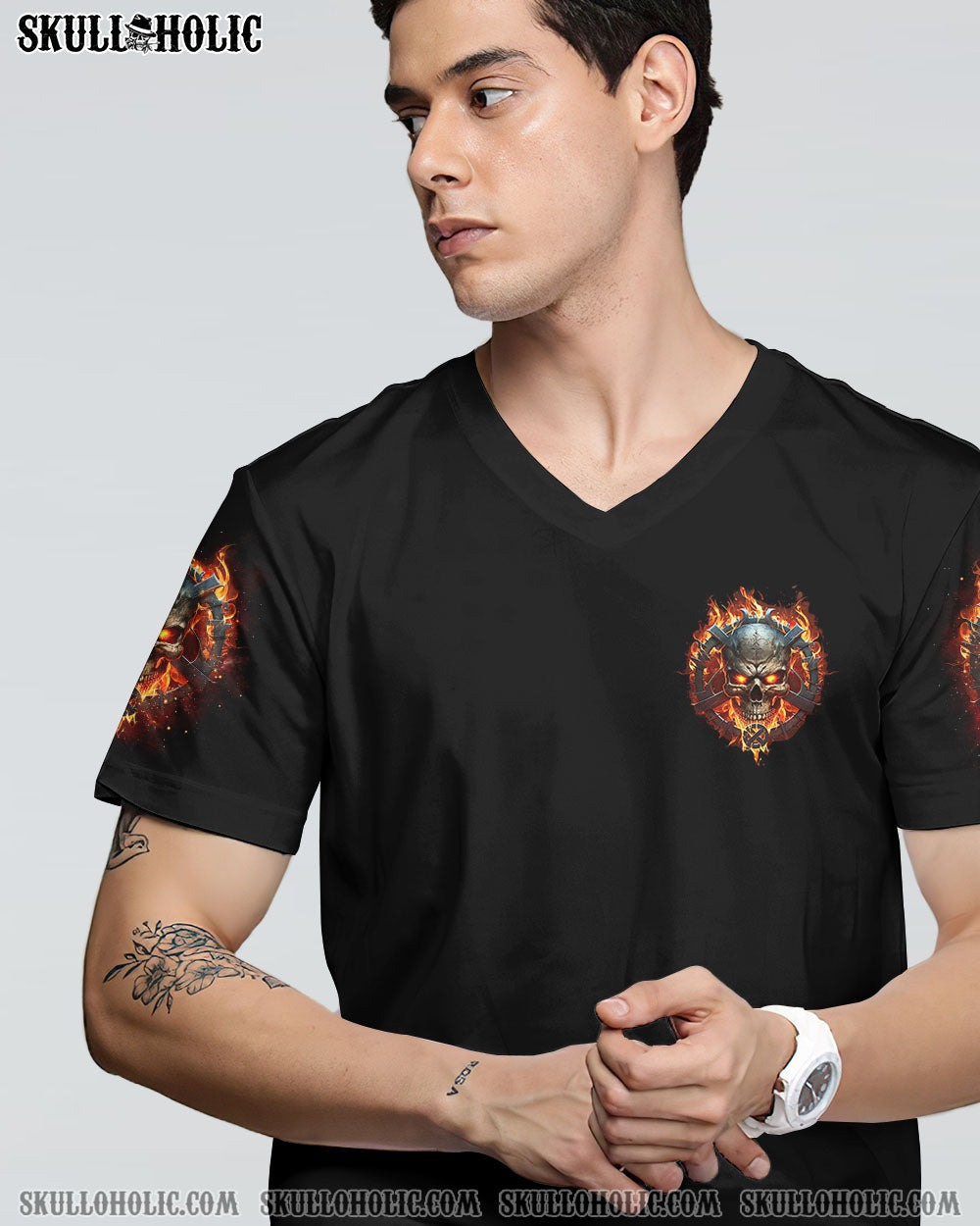 I AM WHO I AM FIRE SKULL CHAIN ALL OVER PRINT – TLTR1002234