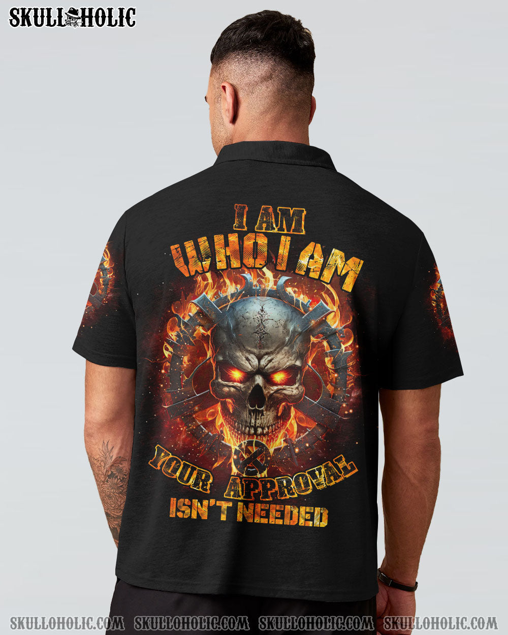I AM WHO I AM FIRE SKULL CHAIN ALL OVER PRINT – TLTR1002234