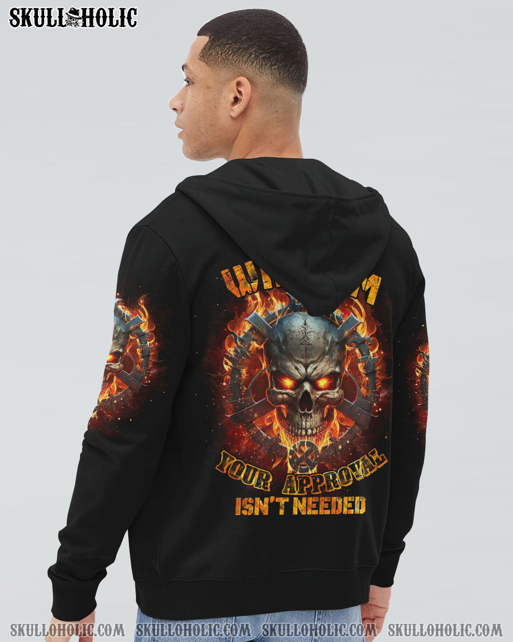 I AM WHO I AM FIRE SKULL CHAIN ALL OVER PRINT – TLTR1002234