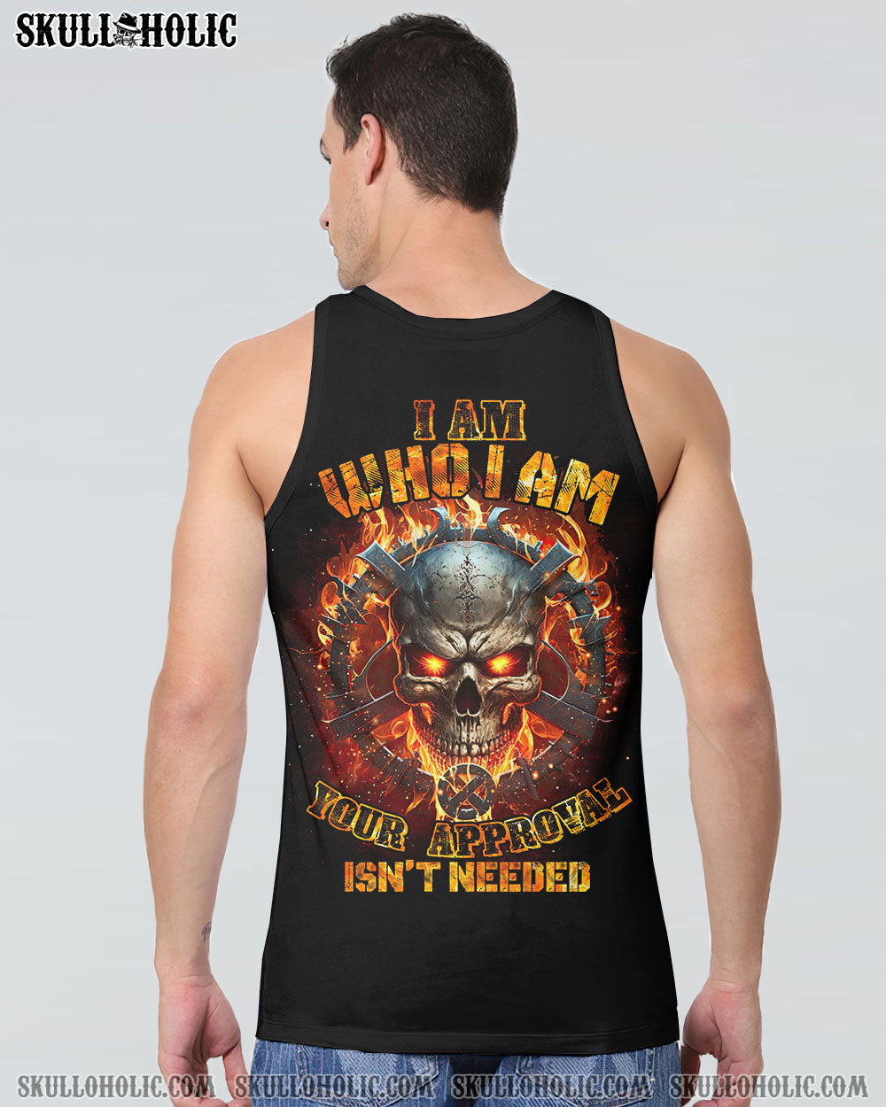 I AM WHO I AM FIRE SKULL CHAIN ALL OVER PRINT – TLTR1002234