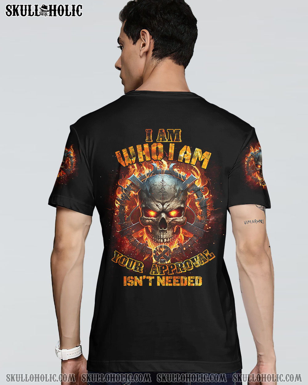I AM WHO I AM FIRE SKULL CHAIN ALL OVER PRINT – TLTR1002234