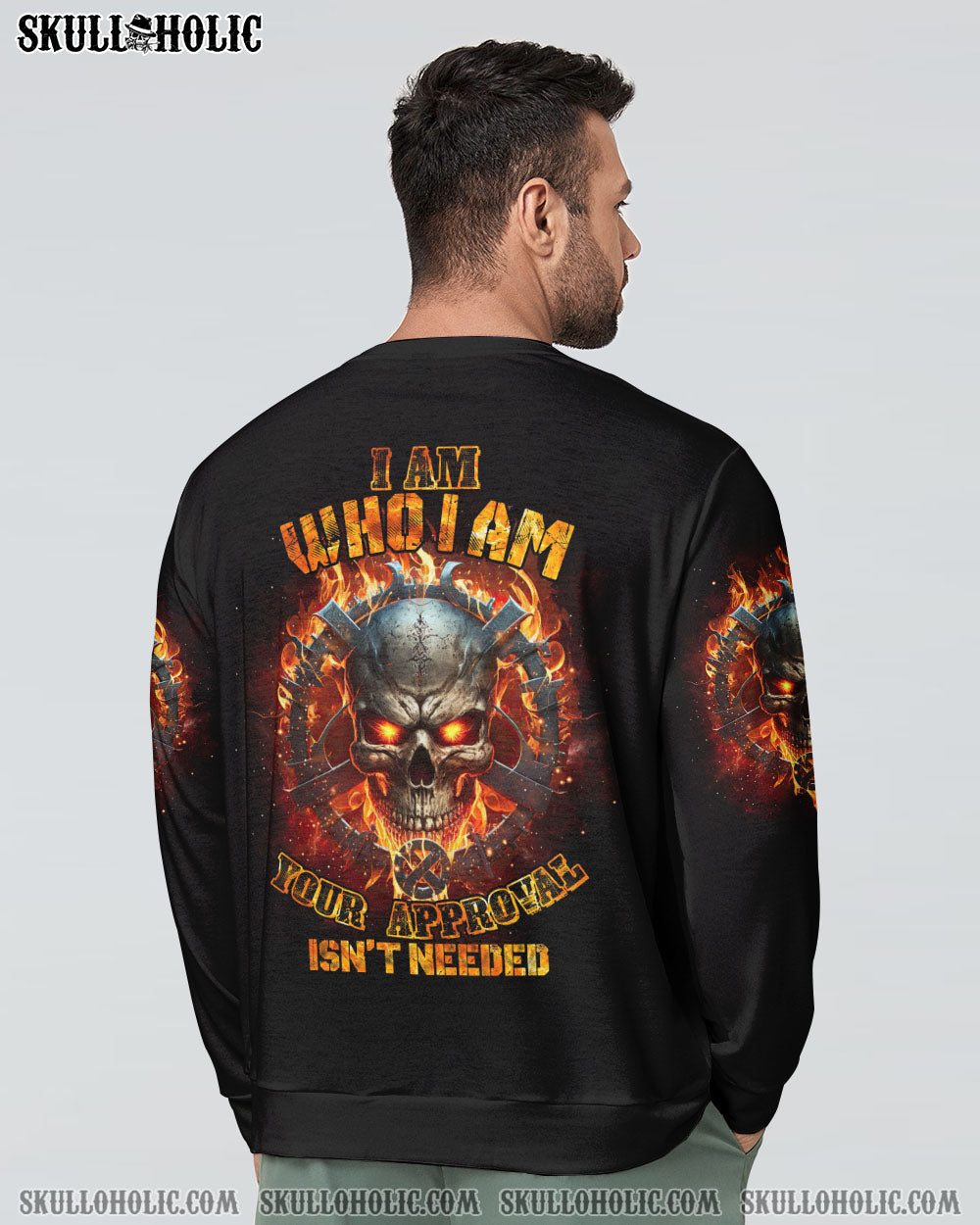 I AM WHO I AM FIRE SKULL CHAIN ALL OVER PRINT – TLTR1002234