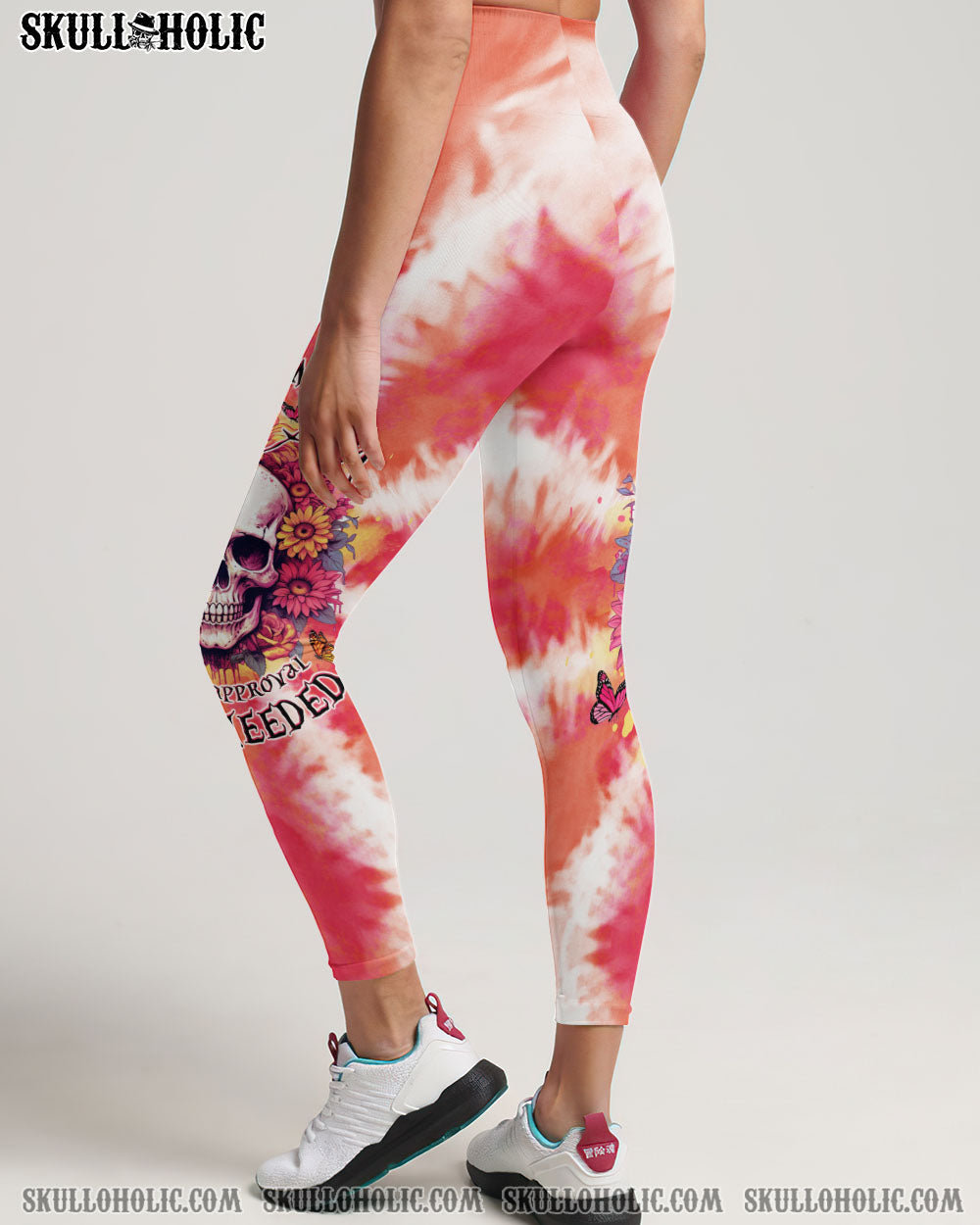 I AM WHO I AM FLORAL SKULL TIE DYE ALL OVER PRINT – TLTW1306234