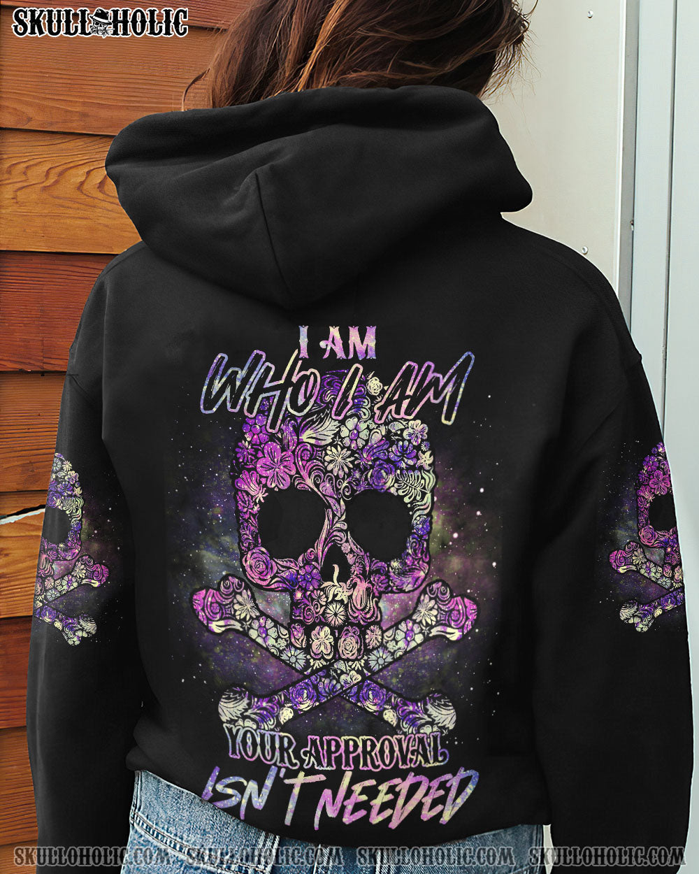 I AM WHO I AM FLOWER GALAXY SKULL ALL OVER PRINT – TLNO1712222