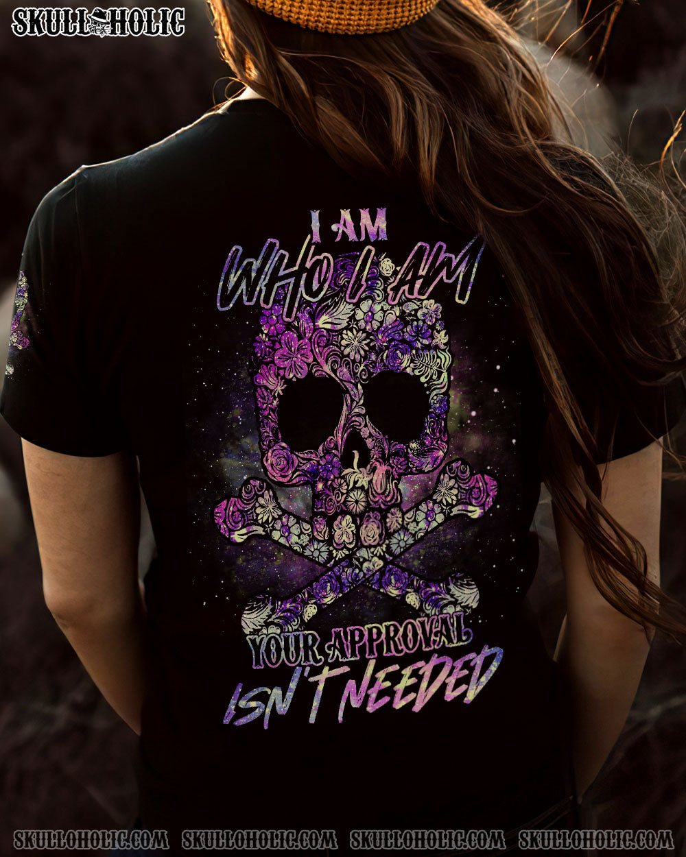I AM WHO I AM FLOWER GALAXY SKULL ALL OVER PRINT – TLNO1712222