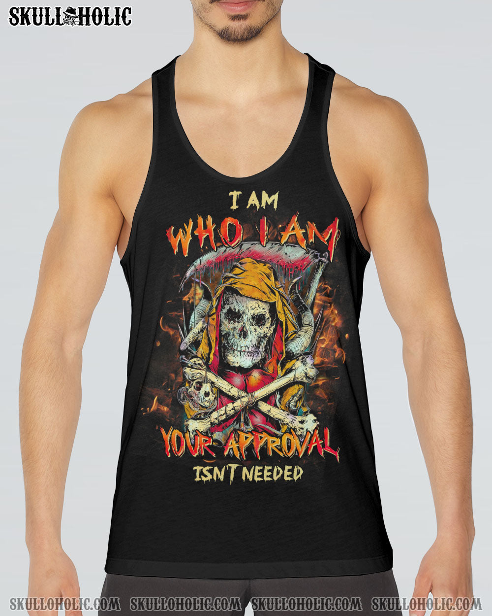 I AM WHO I AM SKULL ALL OVER PRINT – YHHN1603231