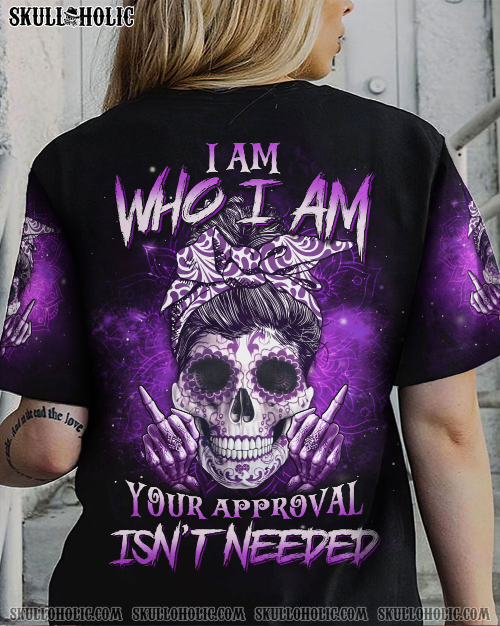 I AM WHO I AM SKULL ALL OVER PRINT - YHLN0704233