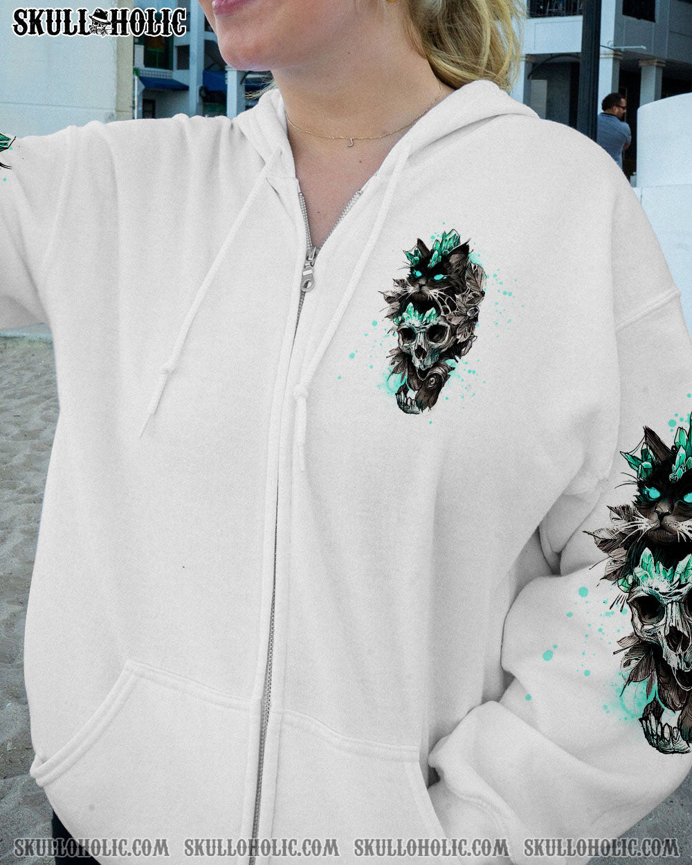 I AM WHO I AM SKULL BLACK CAT ALL OVER PRINT – TLTW2712223