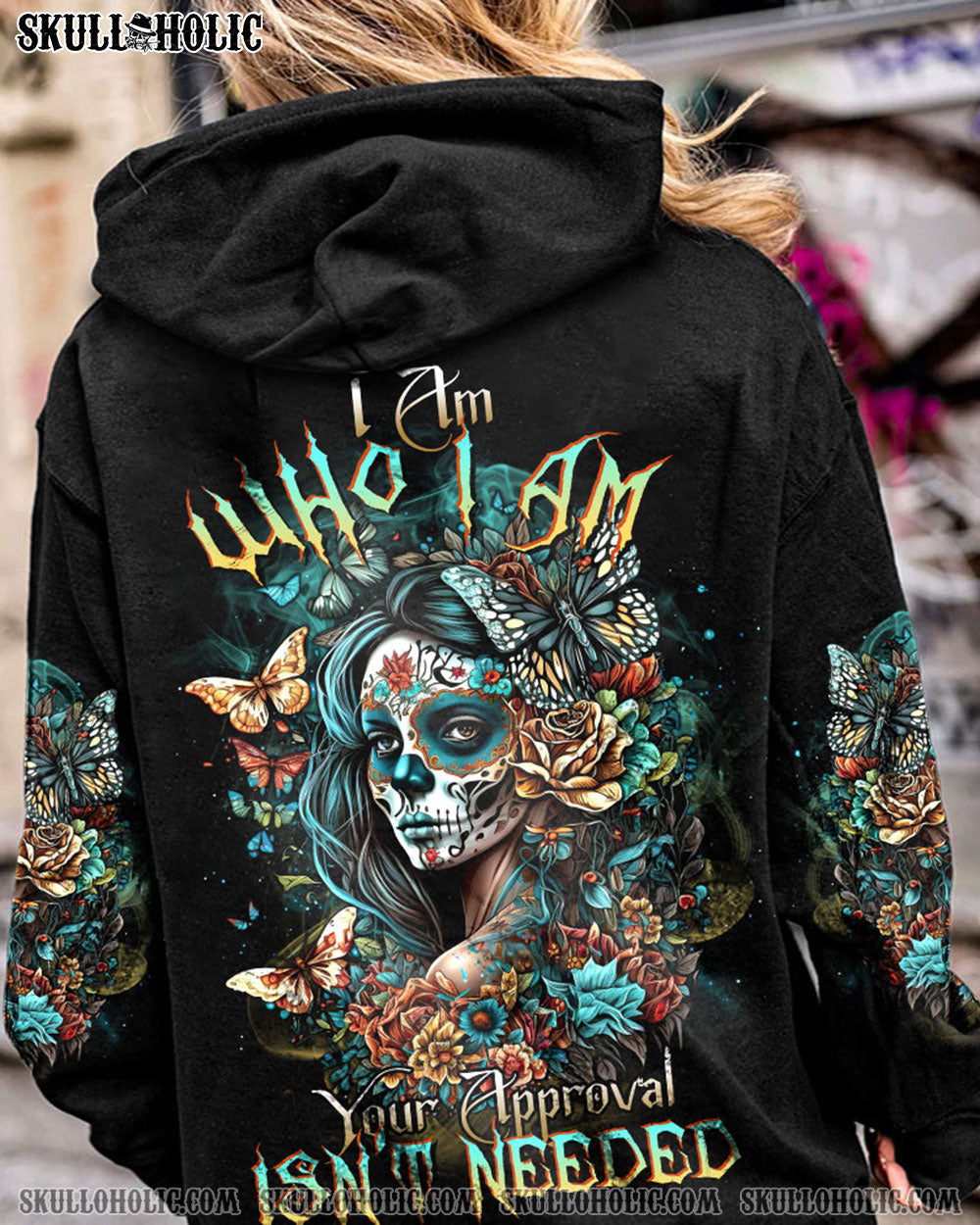 I AM WHO I AM SUGAR SKULL ALL OVER PRINT - TLTR1803233