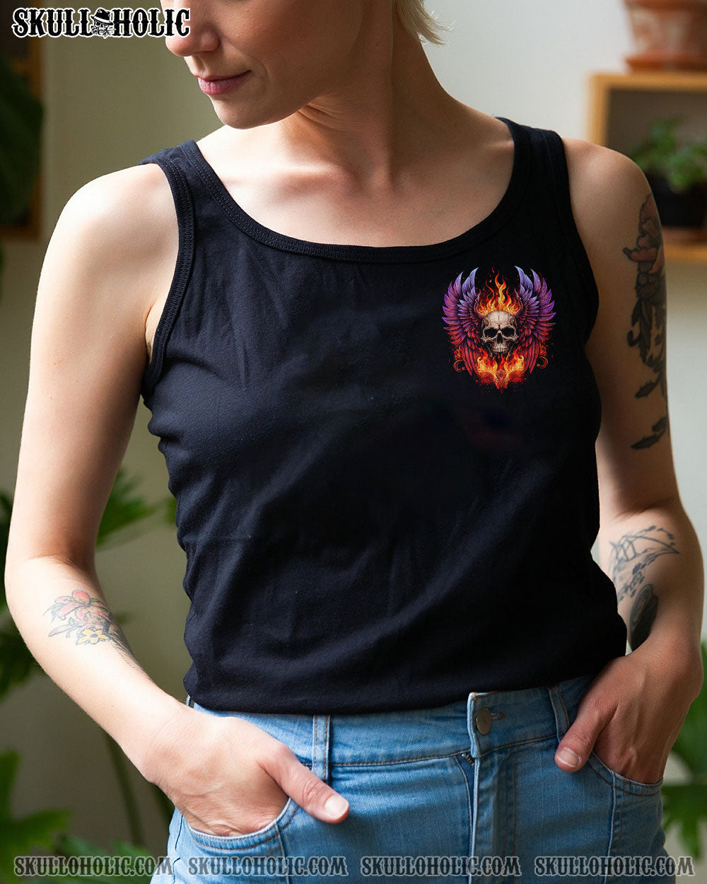 I AM WHO I AM WINGS SKULL ALL OVER PRINT – TLTM1002231