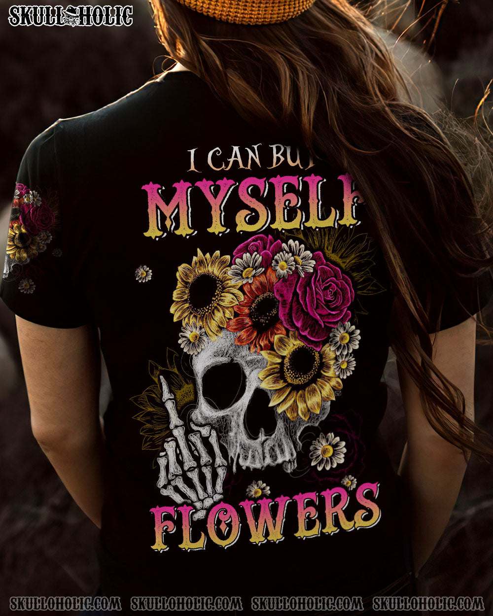 I CAN BUY MYSELF FLOWER SKULL ALL OVER PRINT – TLTW1603234
