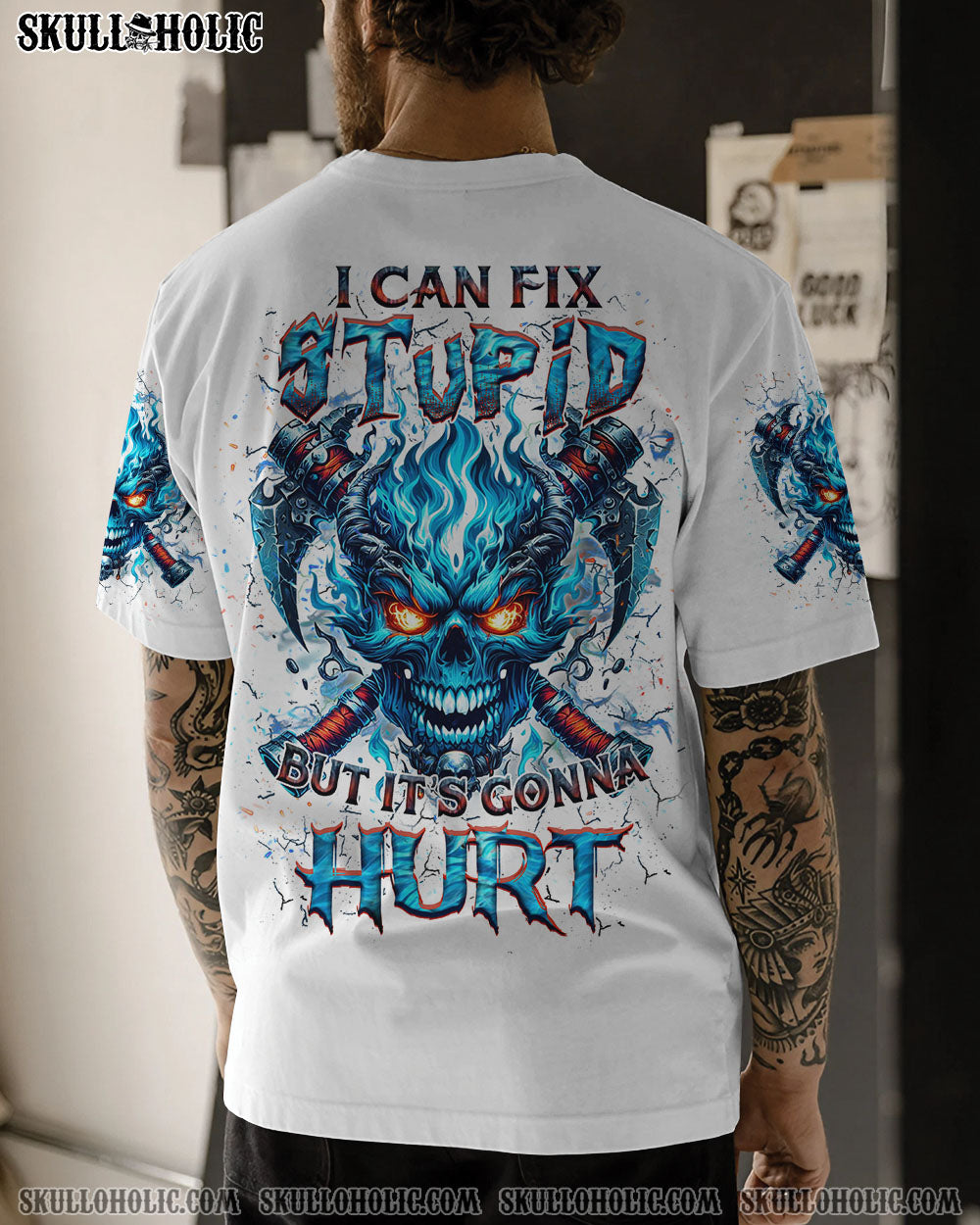 I CAN FIX STUPID BUT IT’S GONNA HURT ALL OVER PRINT – YHHN1704241