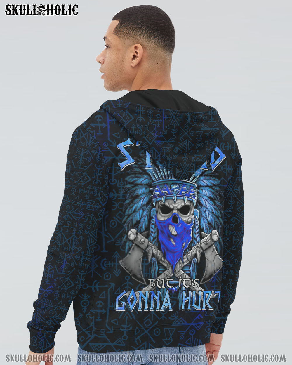 I CAN FIX STUPID NATIVE SKULL ALL OVER PRINT – TLTM3101234