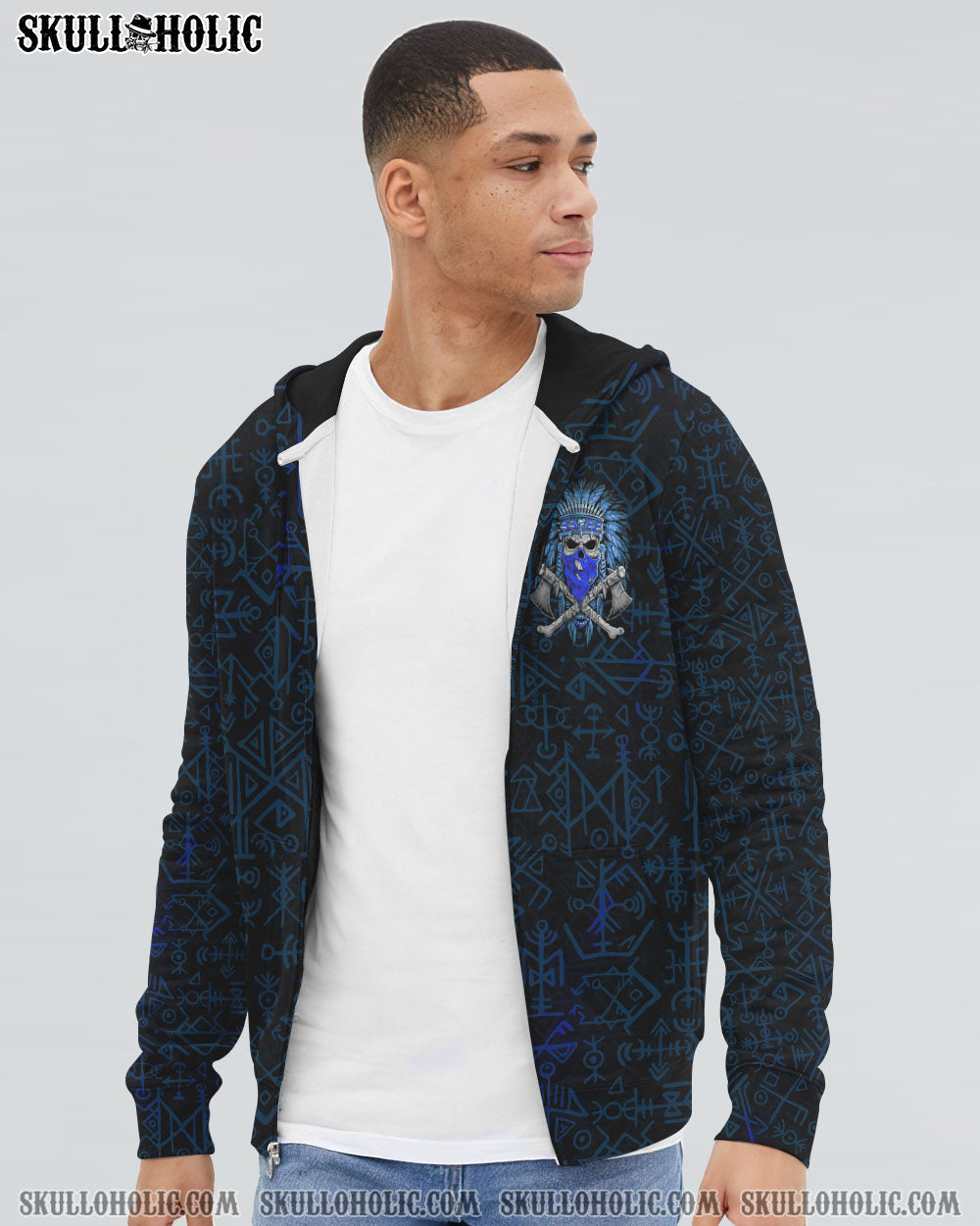 I CAN FIX STUPID NATIVE SKULL ALL OVER PRINT – TLTM3101234