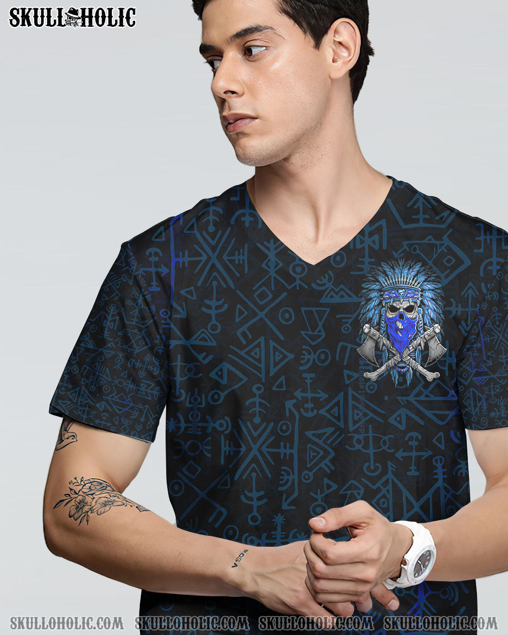 I CAN FIX STUPID NATIVE SKULL ALL OVER PRINT – TLTM3101234