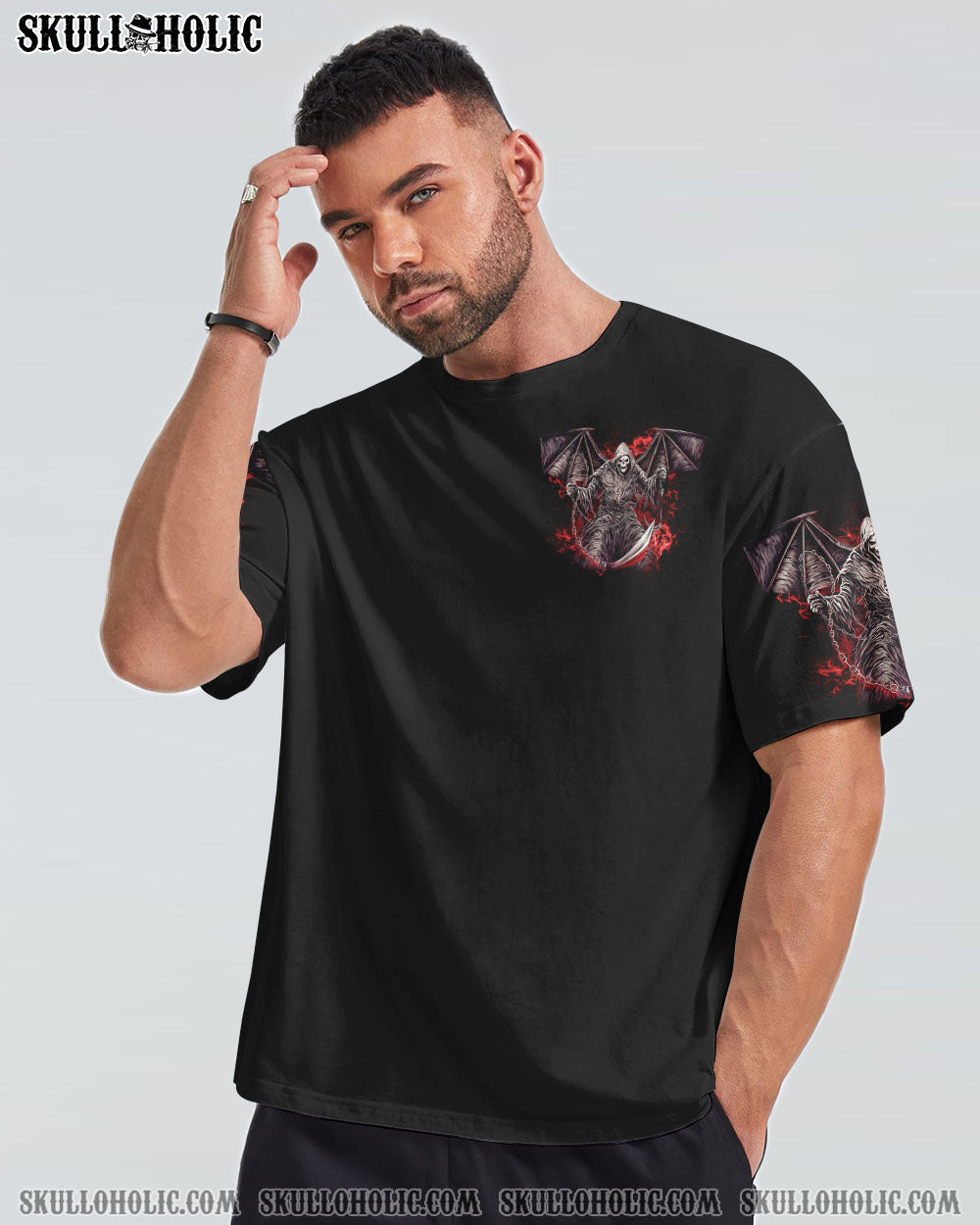 I CAN’T GO TO HELL REAPER SKULL ALL OVER PRINT – YHHN1301233