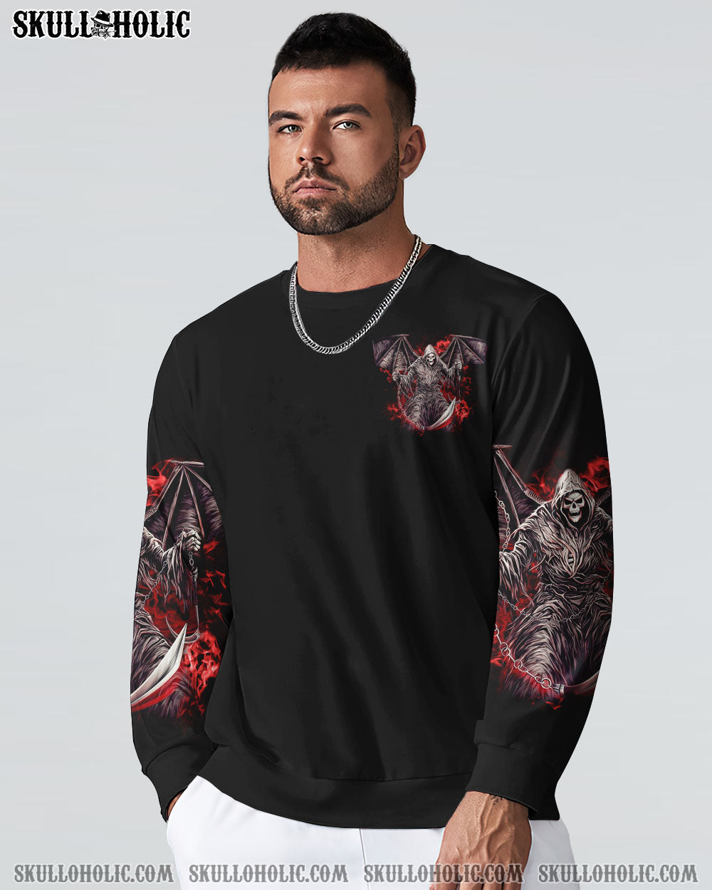 I CAN’T GO TO HELL REAPER SKULL ALL OVER PRINT – YHHN1301233