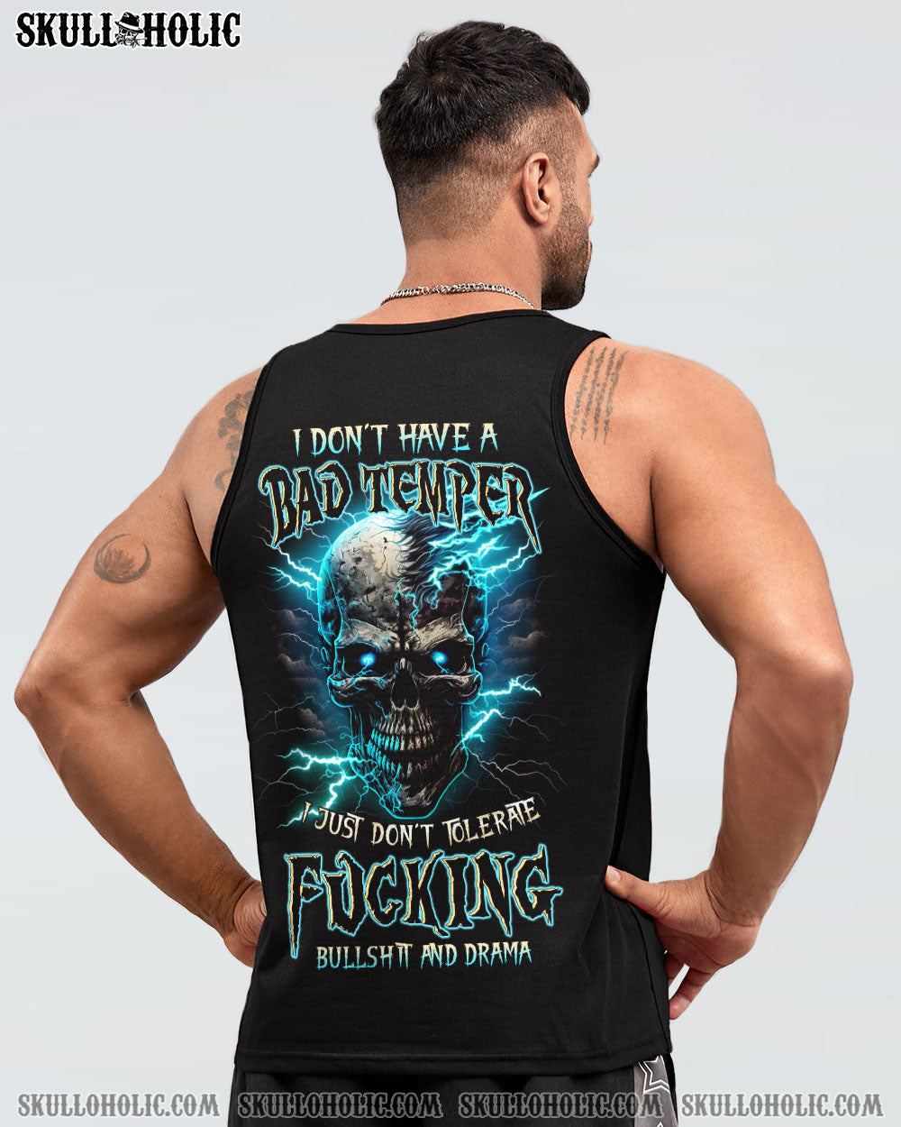 I DON’T HAVE A BAD TEMPER THUNDER SKULL ALL OVER PRINT – TLTW0404235