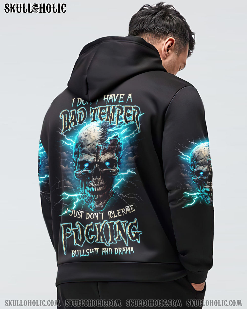 I DON’T HAVE A BAD TEMPER THUNDER SKULL ALL OVER PRINT – TLTW0404235