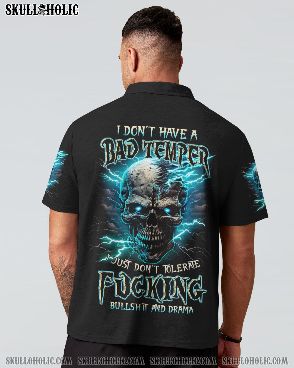 I DON’T HAVE A BAD TEMPER THUNDER SKULL ALL OVER PRINT – TLTW0404235