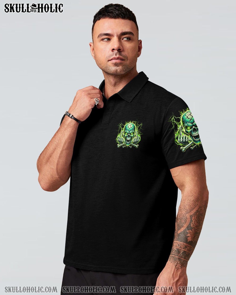 I DON’T NEED A MIDDLE FINGER SKULL ALL OVER PRINT – TYTM2806243