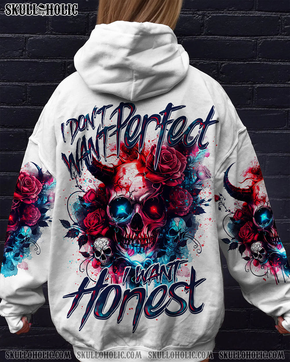 I DON'T WANT PERFECT I WANT HONEST ALL OVER PRINT - TY1702241