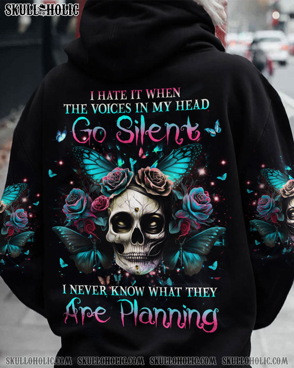 I HATE IT WHEN THE VOICES IN MY HEAD GO SILENT ALL OVER PRINT - YHHG1603231