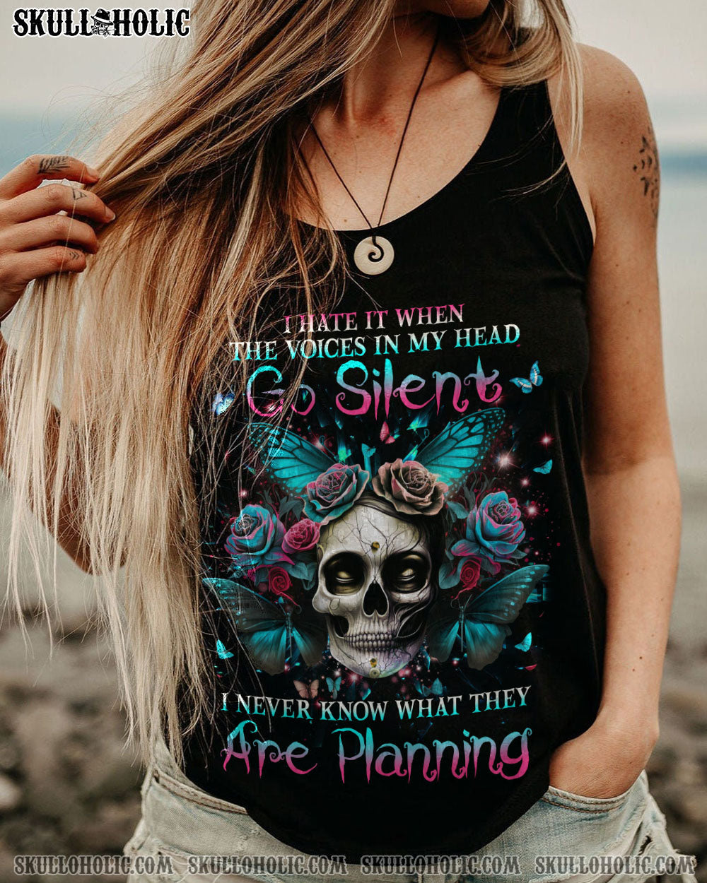 I HATE IT WHEN THE VOICES IN MY HEAD GO SILENT ALL OVER PRINT – YHHG1603231