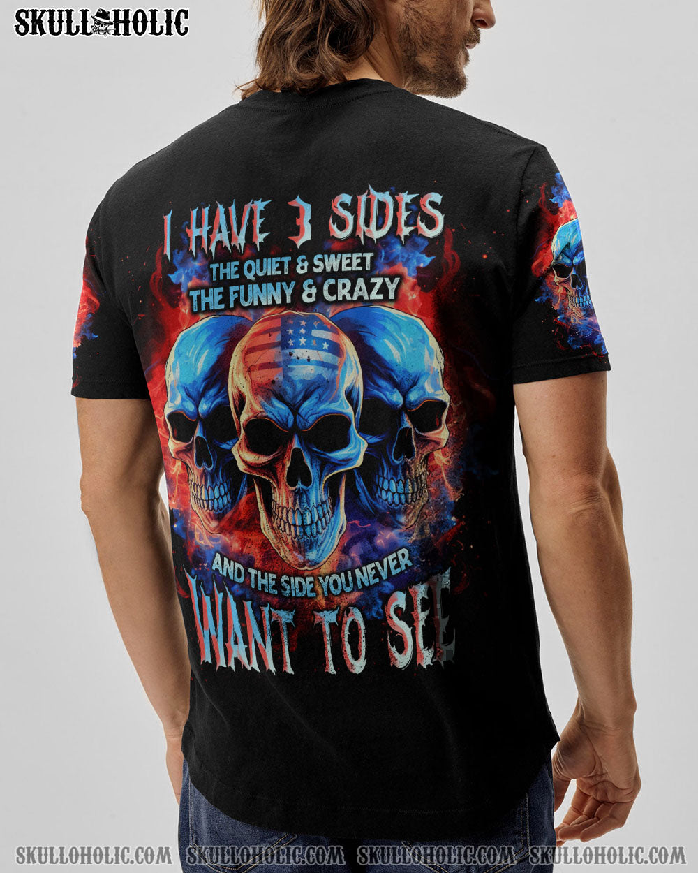 I HAVE 3 SIDES 3 SKULLS FLAG ALL OVER PRINT – TLNT0906234