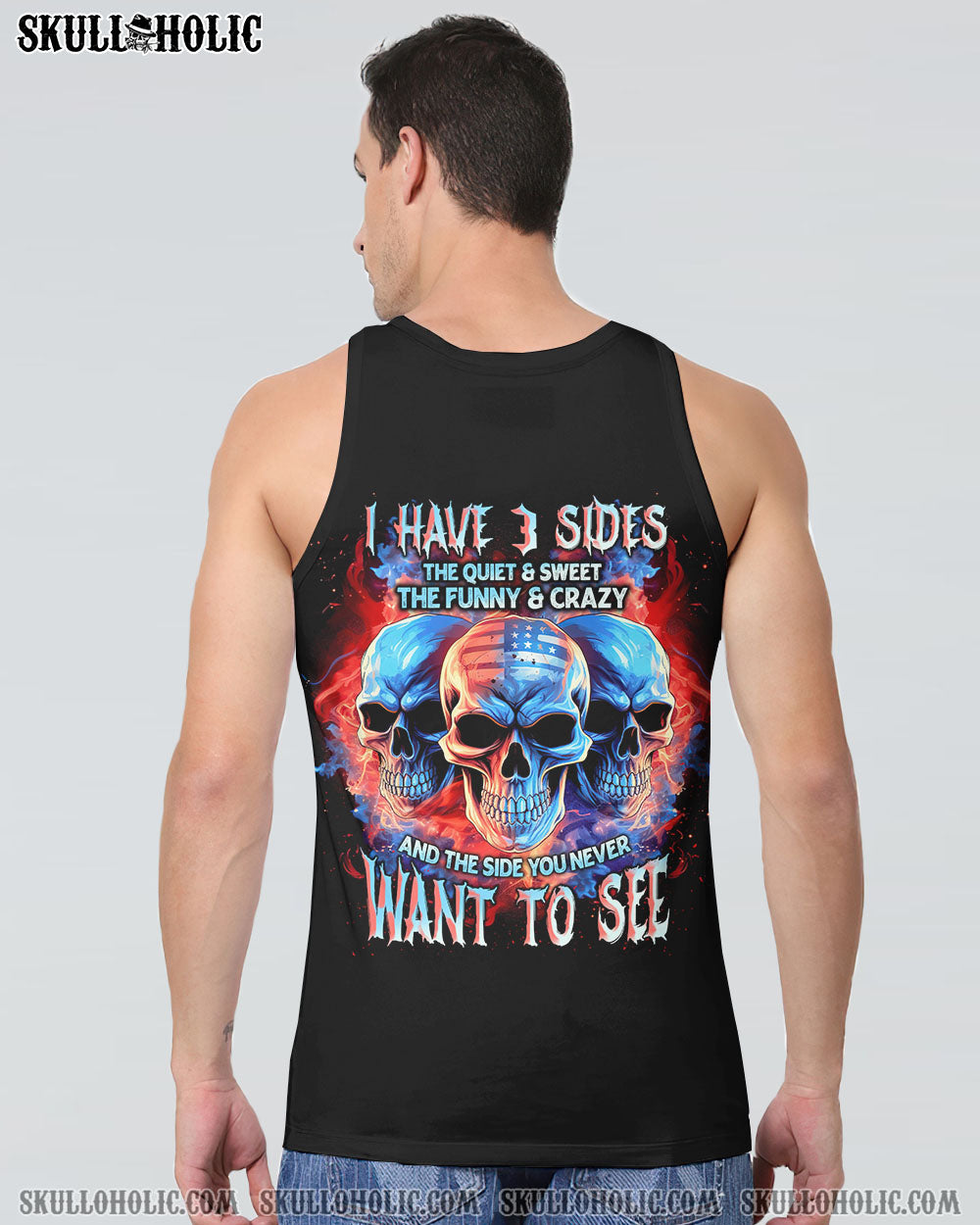 I HAVE 3 SIDES 3 SKULLS FLAG ALL OVER PRINT – TLNT0906234